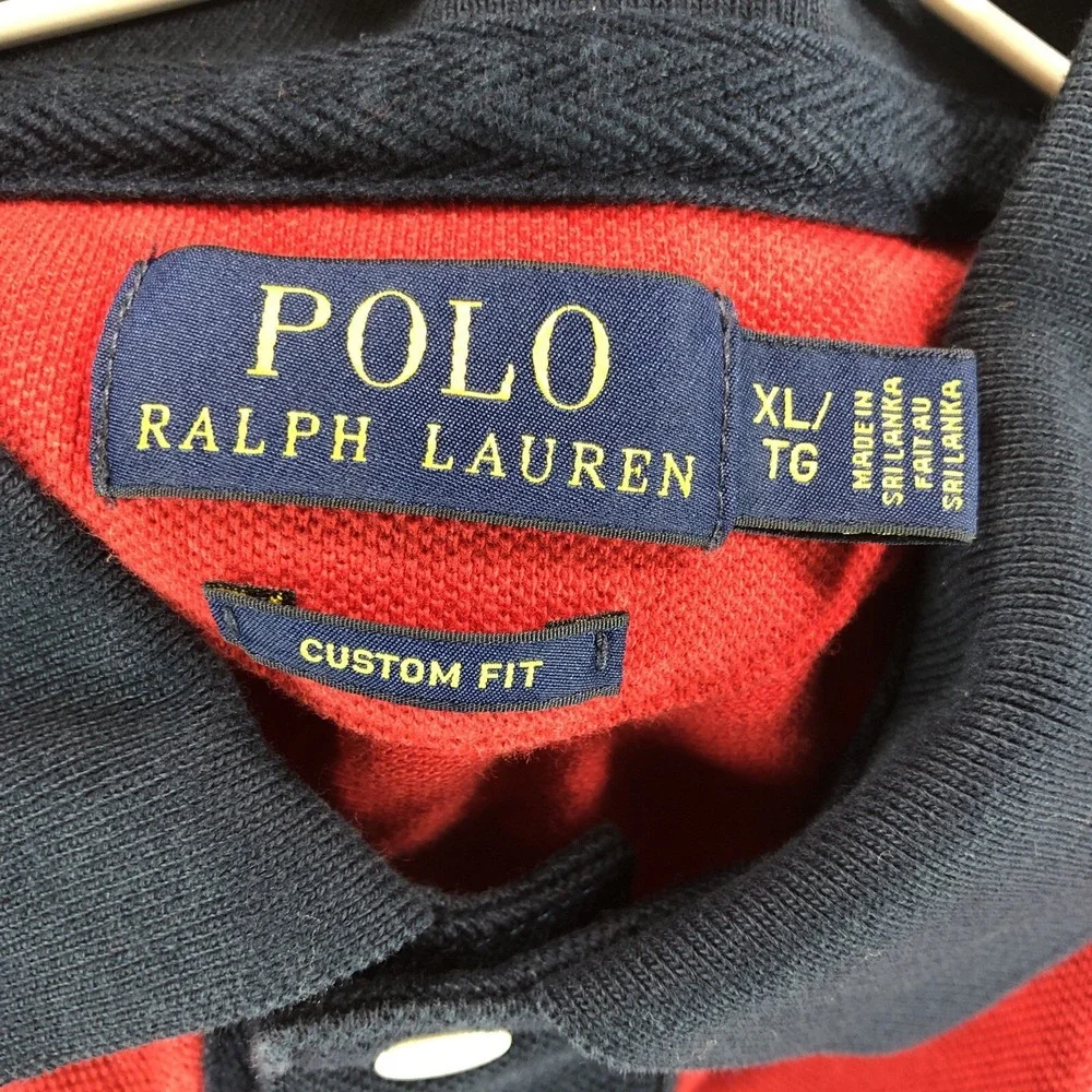 Polo Ralph Lauren Shirt Adult Extra Large Red Rugby‎ Snow Challenge Cup Crest